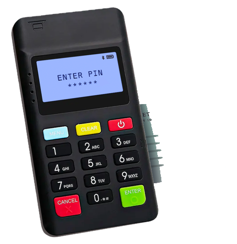 Çipli kimlik kartıyla çalışan pinpad cihazı